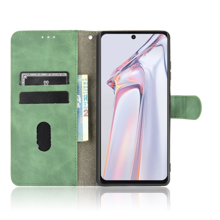 For Blackview A100 Solid Color Skin Feel Magnetic Buckle Horizontal Flip Calf Texture PU Leather Case with Holder & Card Slots & Wallet(Green) - More Brand by buy2fix | Online Shopping UK | buy2fix