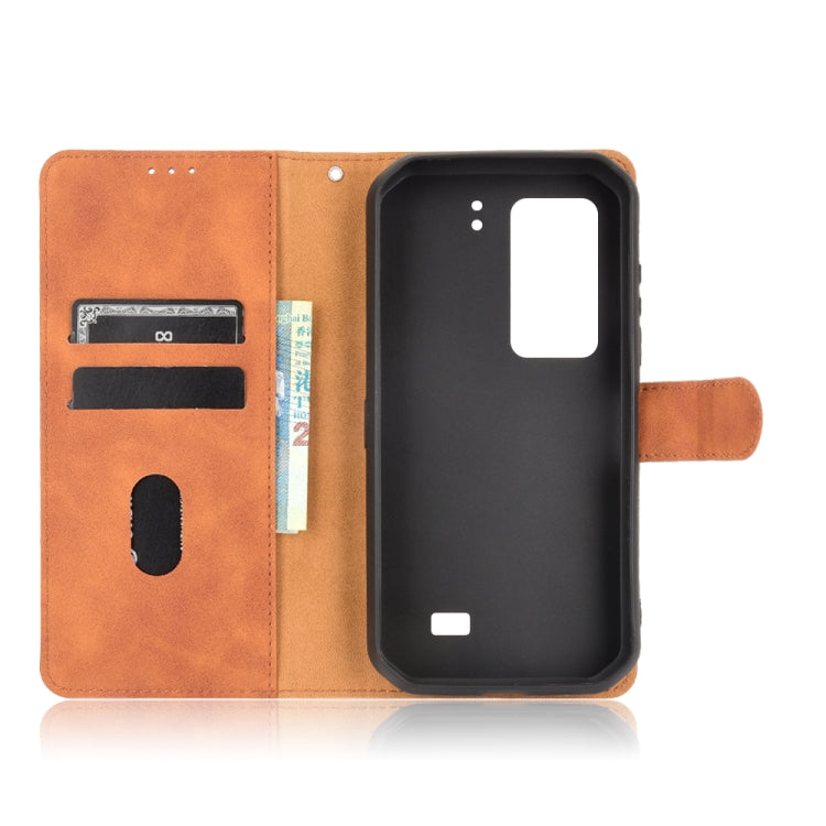 For Ulefone Armor 11T 5G Solid Color Skin Feel Magnetic Buckle Horizontal Flip Calf Texture PU Leather Case with Holder & Card Slots & Wallet(Brown) by buy2fix