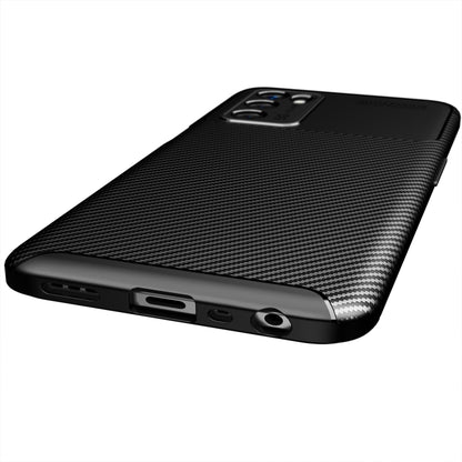 For OPPO A16 Carbon Fiber Texture Shockproof TPU Case(Brown) - OPPO Cases by buy2fix | Online Shopping UK | buy2fix