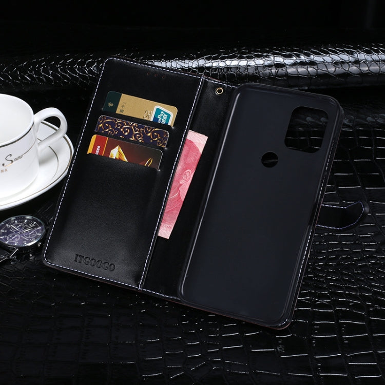 For Motorola Moto G Stylus 5G idewei Crocodile Texture Horizontal Flip Leather Case with Holder & Card Slots & Wallet(Black) - Motorola Cases by idewei | Online Shopping UK | buy2fix