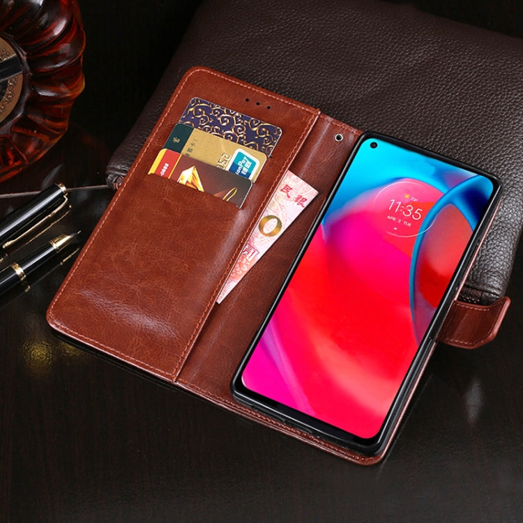 For Motorola Moto G Stylus 5G idewei Crazy Horse Texture Horizontal Flip Leather Case with Holder & Card Slots & Wallet(White) - Motorola Cases by idewei | Online Shopping UK | buy2fix