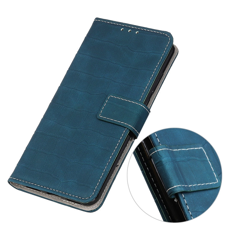 For OnePlus Nord 2 5G Magnetic Crocodile Texture Horizontal Flip Leather Case with Holder & Card Slots & Wallet(Green) - OnePlus Cases by buy2fix | Online Shopping UK | buy2fix