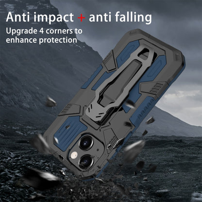 For iPhone 13 mini Machine Armor Warrior Shockproof PC + TPU Protective Case (Blue) - iPhone 13 mini Cases by buy2fix | Online Shopping UK | buy2fix