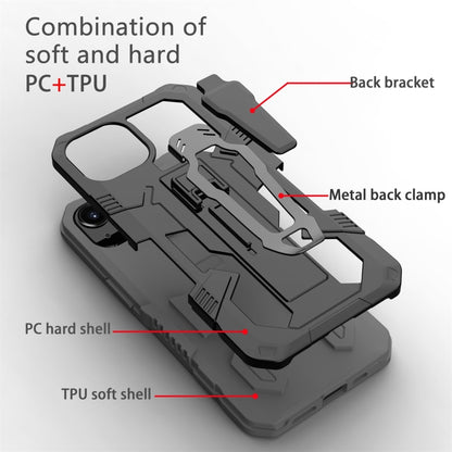 For iPhone 13 Machine Armor Warrior Shockproof PC + TPU Protective Case(Grey) - iPhone 13 Cases by buy2fix | Online Shopping UK | buy2fix