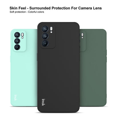 For OPPO Reno6 5G IMAK UC-4 Series Straight Edge TPU Soft Protective Case(Dark Green) - OPPO Cases by imak | Online Shopping UK | buy2fix