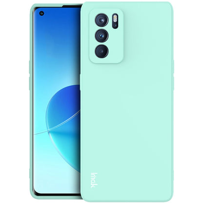 For OPPO Reno6 Pro 5G IMAK UC-4 Series Straight Edge TPU Soft Protective Case(Light Cyan) - OPPO Cases by imak | Online Shopping UK | buy2fix