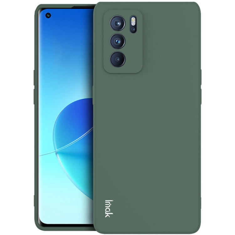 For OPPO Reno6 Pro 5G IMAK UC-4 Series Straight Edge TPU Soft Protective Case(Dark Green) - OPPO Cases by imak | Online Shopping UK | buy2fix