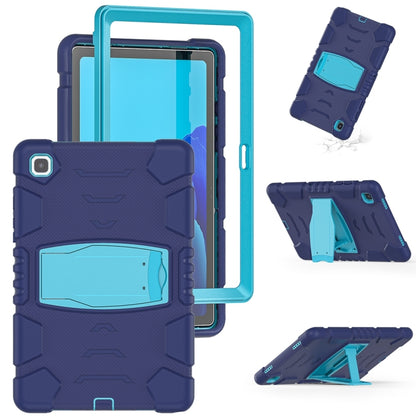 For Samsung Galaxy Tab A7 T500 3-Layer Protection Screen Frame + PC + Silicone Shockproof Combination Case with Holder(NavyBlue+Blue) - Other Galaxy Tab PC by buy2fix | Online Shopping UK | buy2fix
