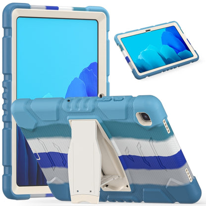 For Samsung Galaxy Tab A7 T500 3-Layer Protection Screen Frame + PC + Silicone Shockproof Combination Case with Holder(Colorful Blue) - Other Galaxy Tab PC by buy2fix | Online Shopping UK | buy2fix