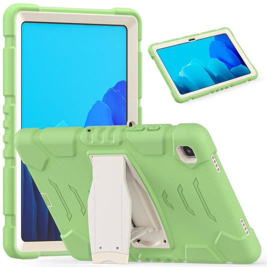 For Samsung Galaxy Tab A7 T500 3-Layer Protection Screen Frame + PC + Silicone Shockproof Combination Case with Holder(Matcha Green) - Other Galaxy Tab PC by buy2fix | Online Shopping UK | buy2fix