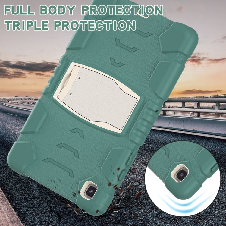 For Samsung Galaxy Tab A7 T500 3-Layer Protection Screen Frame + PC + Silicone Shockproof Combination Case with Holder(Emerald Green) - Other Galaxy Tab PC by buy2fix | Online Shopping UK | buy2fix