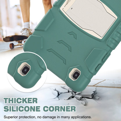 For Samsung Galaxy Tab A7 T500 3-Layer Protection Screen Frame + PC + Silicone Shockproof Combination Case with Holder(Emerald Green) - Other Galaxy Tab PC by buy2fix | Online Shopping UK | buy2fix