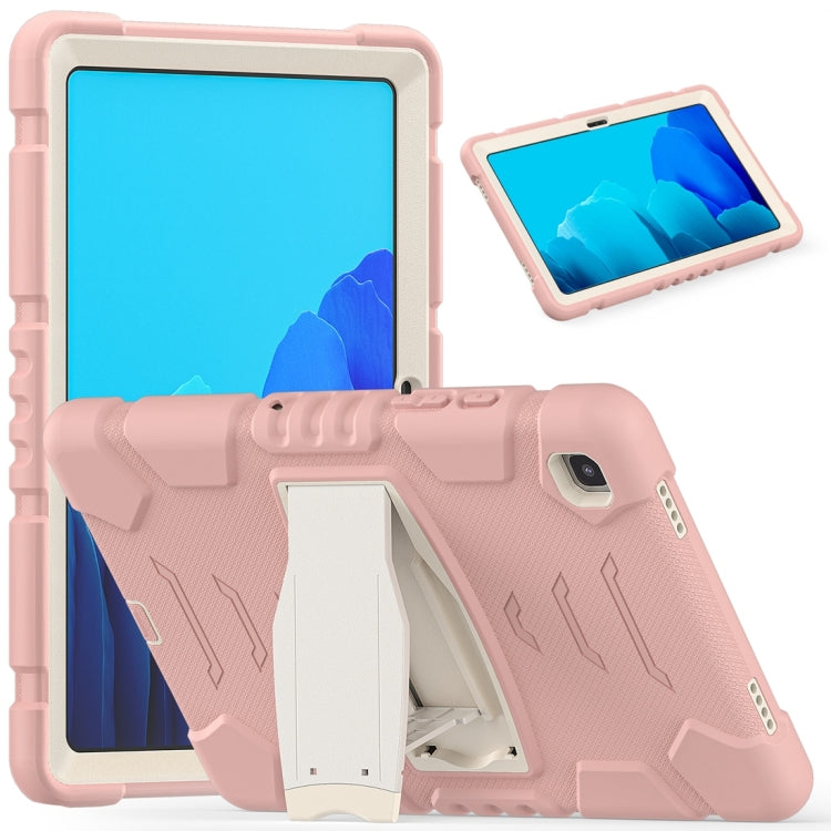 For Samsung Galaxy Tab A7 T500 3-Layer Protection Screen Frame + PC + Silicone Shockproof Combination Case with Holder(Cherry Blossoms Pink) - Other Galaxy Tab PC by buy2fix | Online Shopping UK | buy2fix
