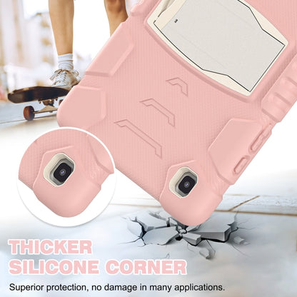 For Samsung Galaxy Tab A7 T500 3-Layer Protection Screen Frame + PC + Silicone Shockproof Combination Case with Holder(Cherry Blossoms Pink) - Other Galaxy Tab PC by buy2fix | Online Shopping UK | buy2fix