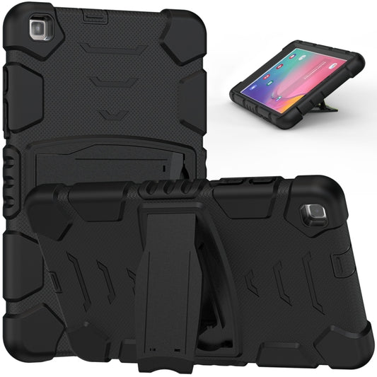 For Samsung Galaxy Tab A8.0 2019 T290 3-Layer Protection Screen Frame + PC + Silicone Shockproof Combination Case with Holder(Black+Black) by buy2fix
