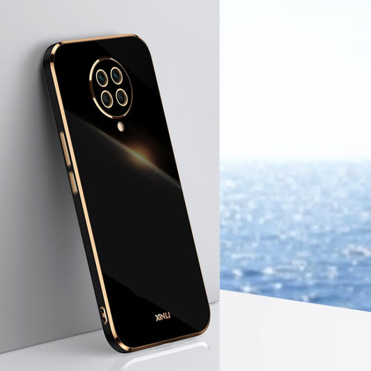 For Xiaomi Redmi K30 Pro XINLI Straight 6D Plating Gold Edge TPU Shockproof Case(Black) - Xiaomi Cases by XINLI | Online Shopping UK | buy2fix