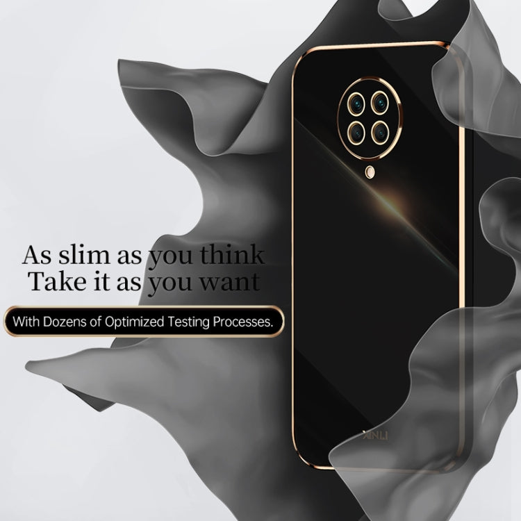 For Xiaomi Redmi K30 Pro XINLI Straight 6D Plating Gold Edge TPU Shockproof Case(Black) - Xiaomi Cases by XINLI | Online Shopping UK | buy2fix