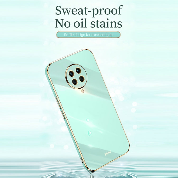 For Xiaomi Redmi K30 Pro XINLI Straight 6D Plating Gold Edge TPU Shockproof Case(Black) - Xiaomi Cases by XINLI | Online Shopping UK | buy2fix