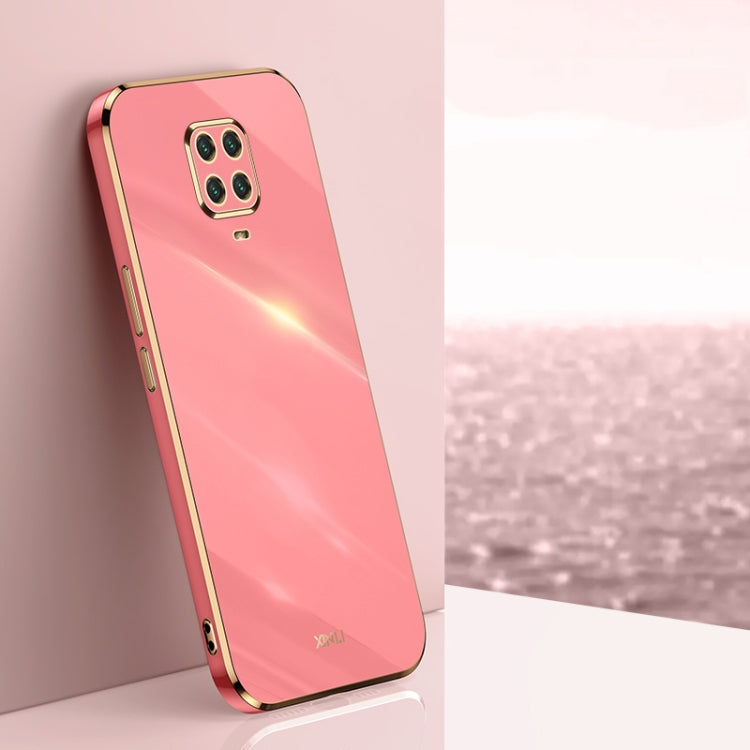 For Xiaomi Redmi Note 9S XINLI Straight 6D Plating Gold Edge TPU Shockproof Case(Hawthorn Red) - Xiaomi Cases by XINLI | Online Shopping UK | buy2fix