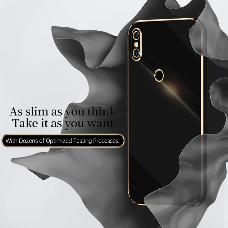 For Xiaomi Mi 8 XINLI Straight 6D Plating Gold Edge TPU Shockproof Case(Celestial Blue) - Xiaomi Cases by XINLI | Online Shopping UK | buy2fix