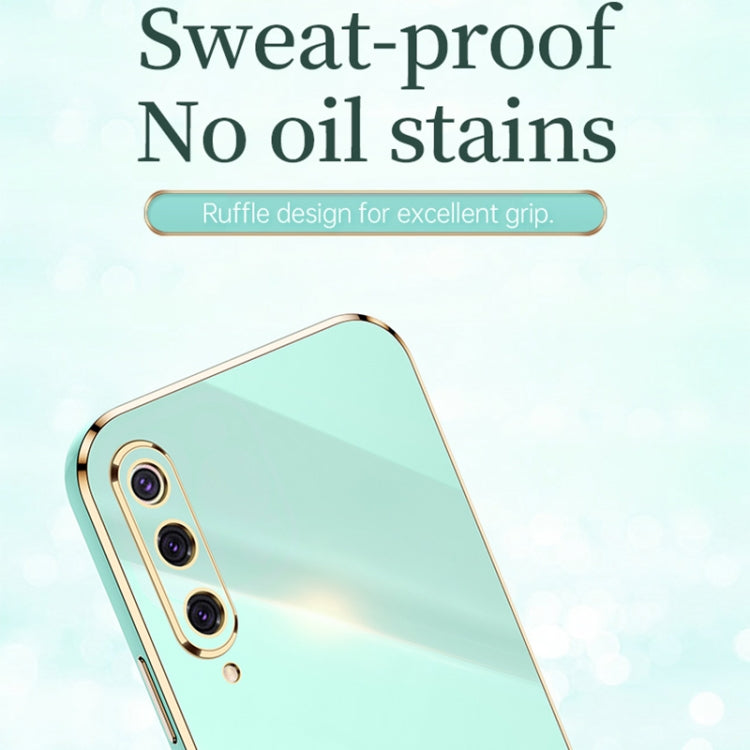 For Xiaomi Mi 9 XINLI Straight 6D Plating Gold Edge TPU Shockproof Case(Mint Green) - Xiaomi Cases by XINLI | Online Shopping UK | buy2fix