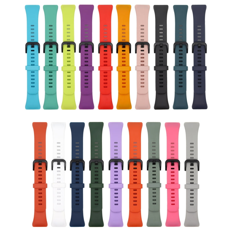 For Honor Band 6 Pure Color Silicone Watch Band(Purple) - Watch Bands by buy2fix | Online Shopping UK | buy2fix