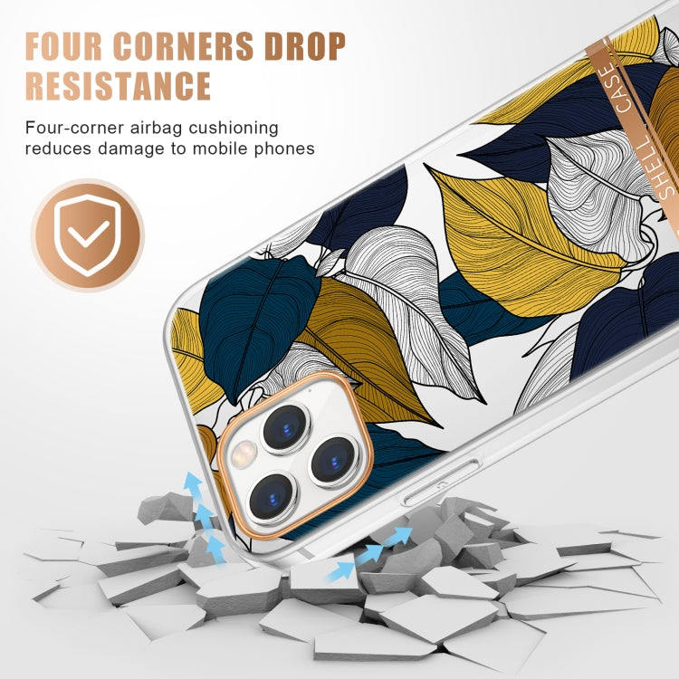 For iPhone 11 Pro Max High Translucent Electroplating Flower Pattern TPU + PC Shockproof Case (Ewha) by buy2fix