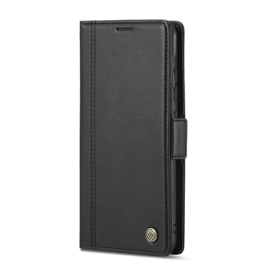 For Samsung Galaxy A52 5G / 4G LC.IMEEKE Magnetic Buckle PU + TPU Horizontal Flip Leather Case with Holder & Card Slots & Wallet(Black) by LC.IMEEKE