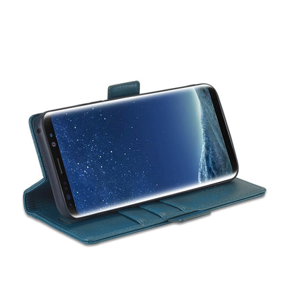 For Samsung Galaxy S8 LC.IMEEKE Magnetic Buckle PU + TPU Horizontal Flip Leather Case with Holder & Card Slots & Wallet(Blue) - Galaxy Phone Cases by LC.IMEEKE | Online Shopping UK | buy2fix