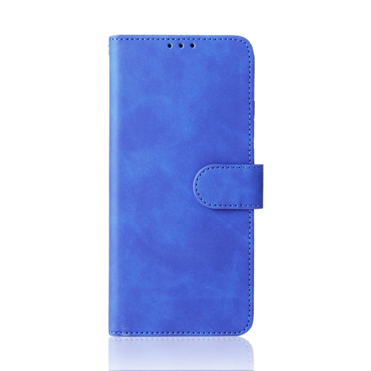 For Huawei P50 Pro Solid Color Skin Feel Magnetic Buckle Horizontal Flip Calf Texture PU Leather Case with Holder & Card Slots & Wallet(Blue) by buy2fix