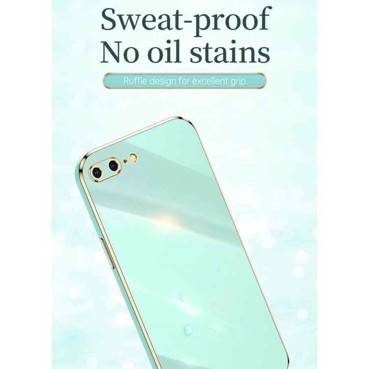 XINLI Straight Edge 6D Electroplate TPU Phone Case For iPhone 6 / 6s(Mint Green) - More iPhone Cases by XINLI | Online Shopping UK | buy2fix
