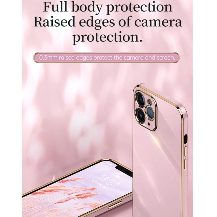 For iPhone 11 Pro XINLI Straight 6D Plating Gold Edge TPU Shockproof Case (Celestial Blue) - iPhone 11 Pro Cases by XINLI | Online Shopping UK | buy2fix