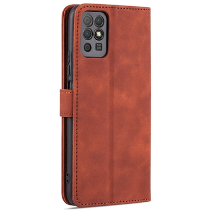 For Honor Play 5T Youth AZNS Skin Feel Calf Texture Horizontal Flip Leather Case with Card Slots & Holder & Wallet(Brown) - Honor Cases by AZNS | Online Shopping UK | buy2fix