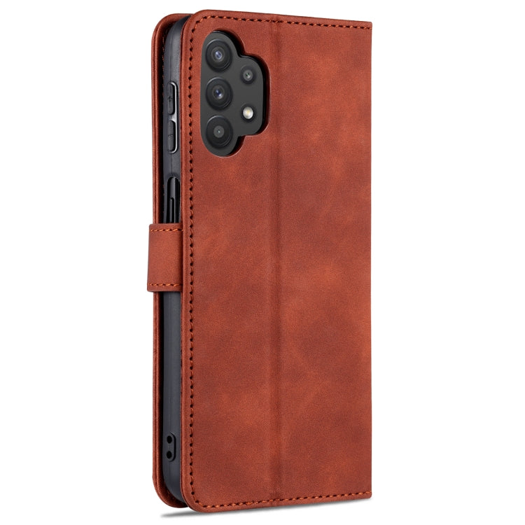 For Samsung Galaxy A32 5G AZNS Skin Feel Calf Texture Horizontal Flip Leather Case with Card Slots & Holder & Wallet(Brown) - Galaxy Phone Cases by AZNS | Online Shopping UK | buy2fix
