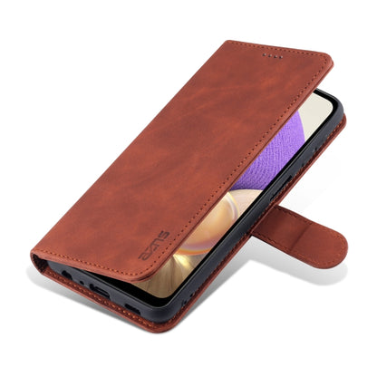 For Samsung Galaxy A32 5G AZNS Skin Feel Calf Texture Horizontal Flip Leather Case with Card Slots & Holder & Wallet(Brown) - Galaxy Phone Cases by AZNS | Online Shopping UK | buy2fix