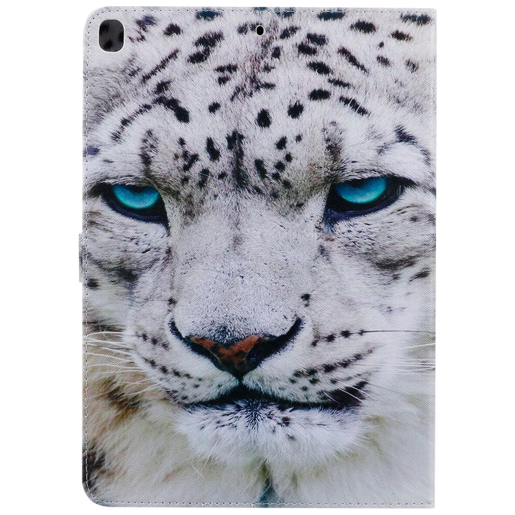 For iPad 10.2 / Pro 10.5 / Air  2019 3D Colored Drawing Horizontal Flip Leather Case with Holder & Card Slots & Wallet & Sleep / Wake-up Function(White Leopard) - iPad Air (2019) Cases by buy2fix | Online Shopping UK | buy2fix