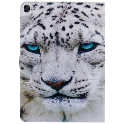 For iPad 10.2 / Pro 10.5 / Air  2019 3D Colored Drawing Horizontal Flip Leather Case with Holder & Card Slots & Wallet & Sleep / Wake-up Function(White Leopard) - iPad Air (2019) Cases by buy2fix | Online Shopping UK | buy2fix