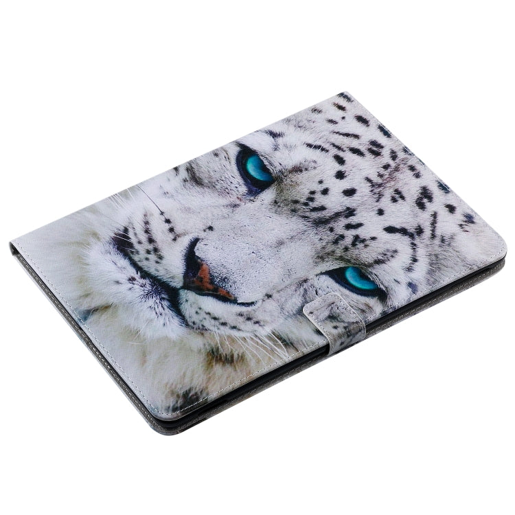 For iPad 10.2 / Pro 10.5 / Air  2019 3D Colored Drawing Horizontal Flip Leather Case with Holder & Card Slots & Wallet & Sleep / Wake-up Function(White Leopard) - iPad Air (2019) Cases by buy2fix | Online Shopping UK | buy2fix