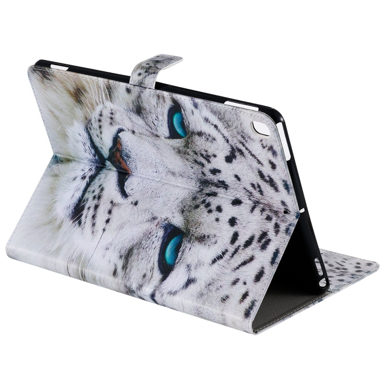 For iPad 10.2 / Pro 10.5 / Air  2019 3D Colored Drawing Horizontal Flip Leather Case with Holder & Card Slots & Wallet & Sleep / Wake-up Function(White Leopard) - iPad Air (2019) Cases by buy2fix | Online Shopping UK | buy2fix