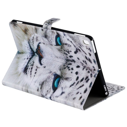 For iPad 10.2 / Pro 10.5 / Air  2019 3D Colored Drawing Horizontal Flip Leather Case with Holder & Card Slots & Wallet & Sleep / Wake-up Function(White Leopard) - iPad Air (2019) Cases by buy2fix | Online Shopping UK | buy2fix
