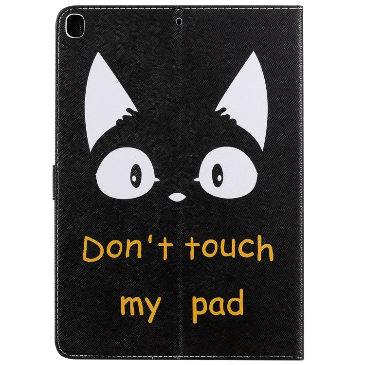 For iPad 10.2 / Pro 10.5 / Air  2019 3D Colored Drawing Horizontal Flip Leather Case with Holder & Card Slots & Wallet & Sleep / Wake-up Function(Cat Ears) - iPad Air (2019) Cases by buy2fix | Online Shopping UK | buy2fix