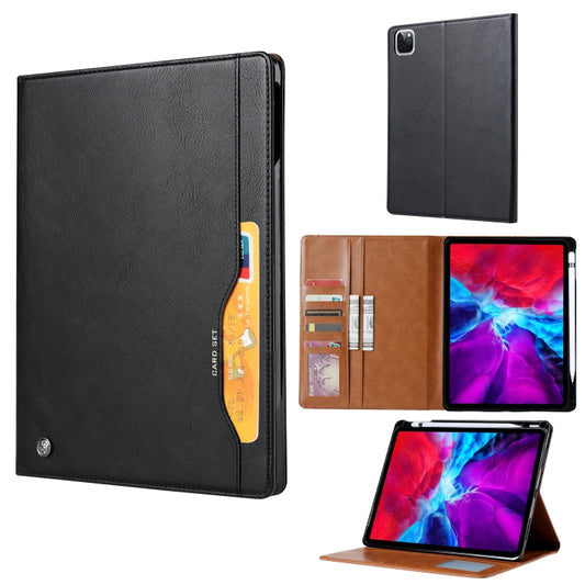 For iPad Pro 11 2022 / 2021 Knead Skin Texture Horizontal Flip Leather Tablet Case with Photo Frame & Holder & Card Slots & Wallet (Black) - iPad Pro 11 (2022/2021) Cases by buy2fix | Online Shopping UK | buy2fix