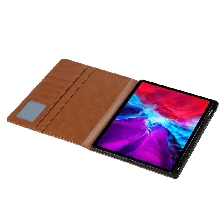 For iPad Air 13 2024 / iPad Pro 12.9 2022 / 2021 / 2010 Knead Skin Texture Horizontal Flip Leather Tablet Case with Photo Frame & Holder & Card Slots & Wallet(Wine Red) - iPad Pro 12.9 (2022/2021) Cases by buy2fix | Online Shopping UK | buy2fix