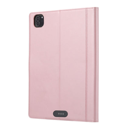 For iPad Pro 11 2022/2021/2020 Calf Texture Double Fold Clasp Horizontal Flip Leather Tablet Case with Photo Frame & Holder & Card Slots & Wallet(Rose Gold) - iPad Pro 11 (2022/2021) Cases by buy2fix | Online Shopping UK | buy2fix