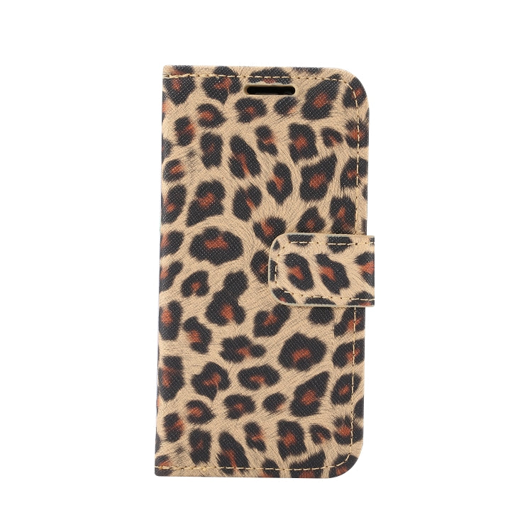 For iPhone 13 mini Leopard Pattern Horizontal Flip PC + PU Leather Case with Holder & Card Slots & Wallet (Yellow) by buy2fix
