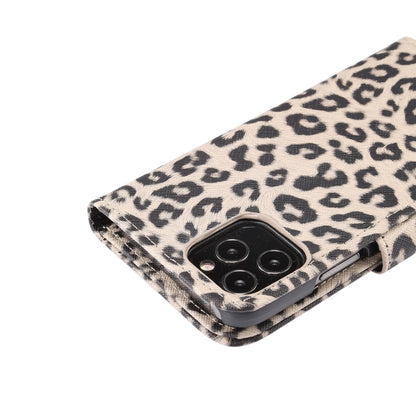 For iPhone 13 Leopard Pattern Horizontal Flip PC + PU Leather Case with Holder & Card Slots & Wallet(Brown) - iPhone 13 Cases by buy2fix | Online Shopping UK | buy2fix