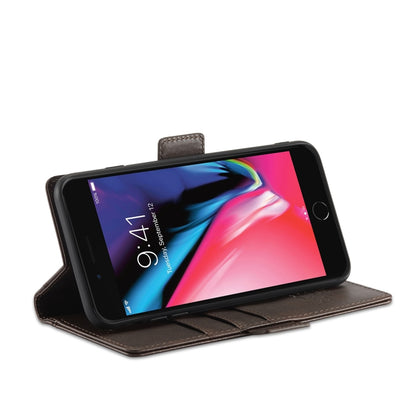 LC.IMEEKE Magnetic Buckle PU + TPU Horizontal Flip Leather Case with Holder & Card Slots & Wallet For iPhone 8 Plus & 7 Plus(Coffee) - More iPhone Cases by LC.IMEEKE | Online Shopping UK | buy2fix