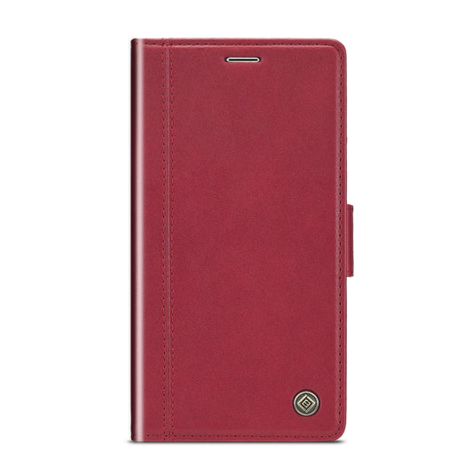 For iPhone X / XS LC.IMEEKE Magnetic Buckle PU + TPU Horizontal Flip Leather Case with Holder & Card Slots & Wallet(Red) - More iPhone Cases by LC.IMEEKE | Online Shopping UK | buy2fix