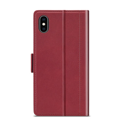 For iPhone XS Max LC.IMEEKE Magnetic Buckle PU + TPU Horizontal Flip Leather Case with Holder & Card Slots & Wallet(Red) - More iPhone Cases by LC.IMEEKE | Online Shopping UK | buy2fix
