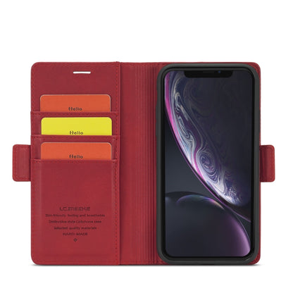 For iPhone XS Max LC.IMEEKE Magnetic Buckle PU + TPU Horizontal Flip Leather Case with Holder & Card Slots & Wallet(Red) - More iPhone Cases by LC.IMEEKE | Online Shopping UK | buy2fix